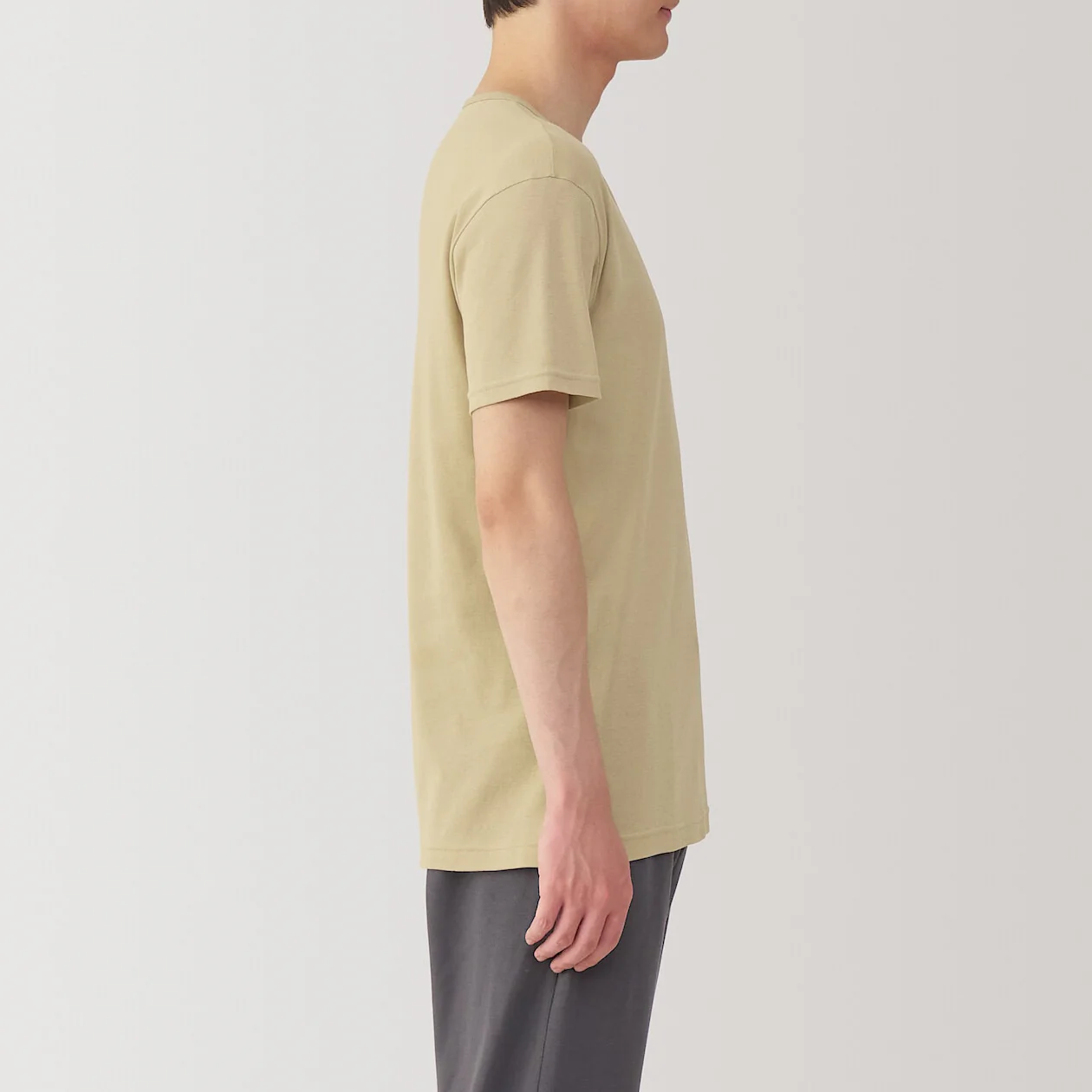 Moisture Wicking Cotton V-Neck Short Sleeve T-Shirt - Image 3