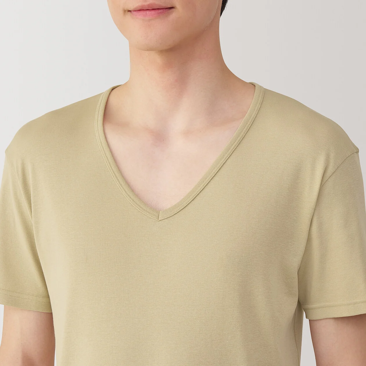 Moisture Wicking Cotton V-Neck Short Sleeve T-Shirt - Image 5