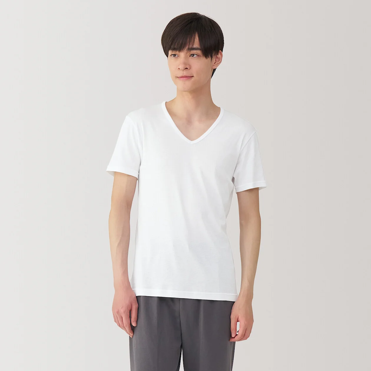 Moisture Wicking Cotton V-Neck Short Sleeve T-Shirt - Image 8