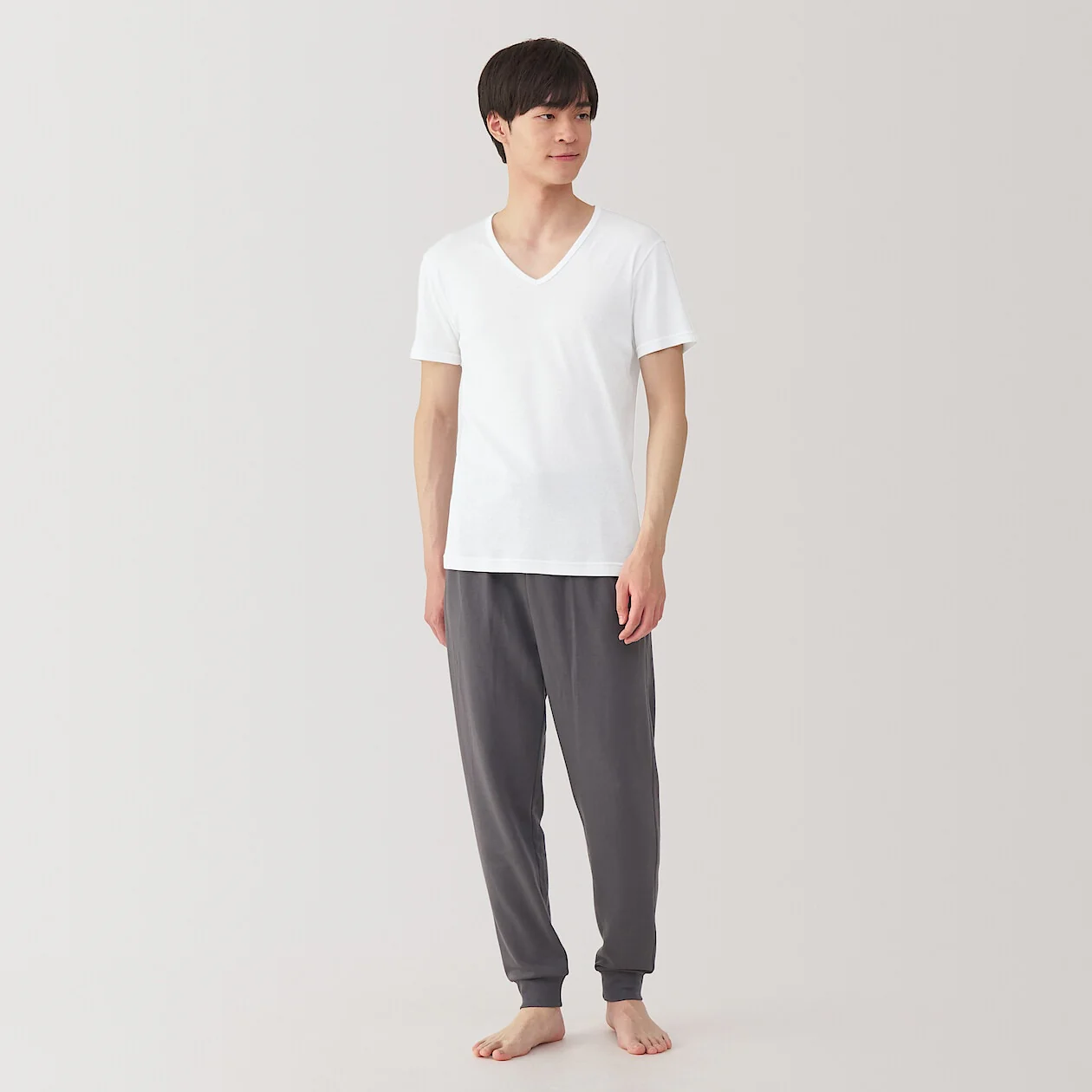 Moisture Wicking Cotton V-Neck Short Sleeve T-Shirt - Image 9
