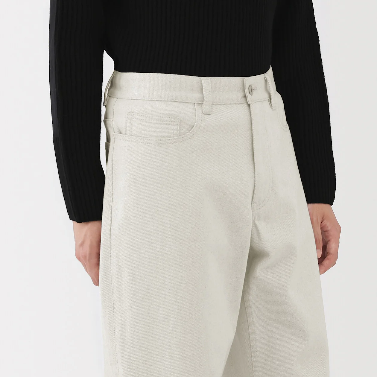 Recycled Cotton Blend 5-Pocket Pants - Image 5