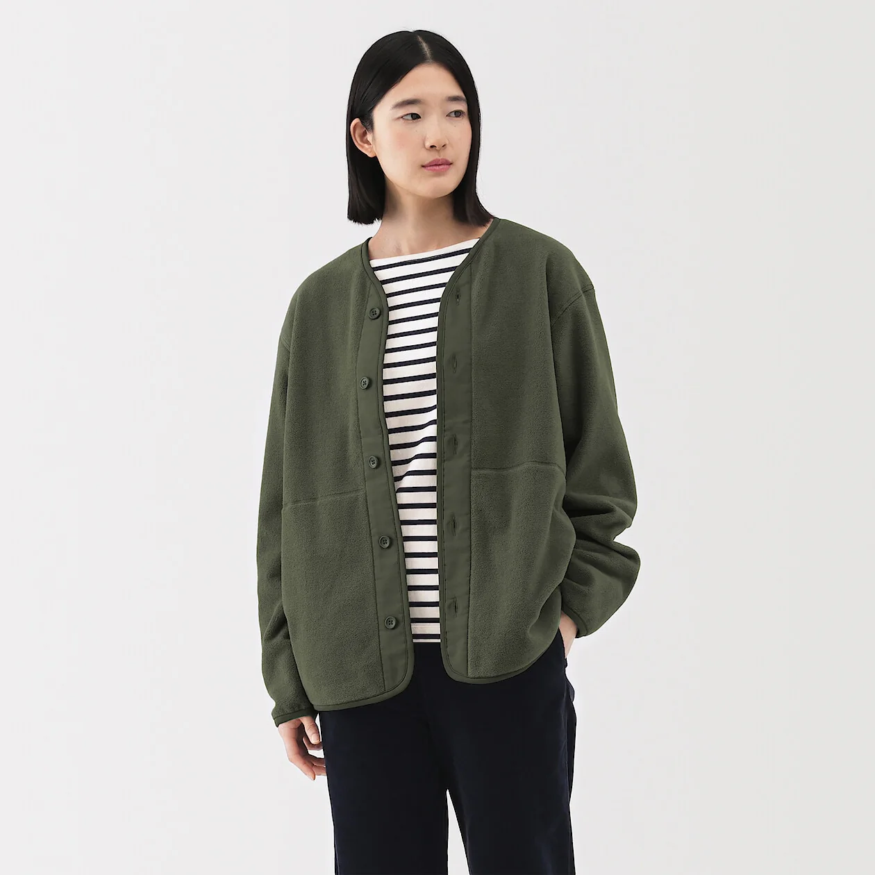 Recycled Fleece Cardigan - Image 2