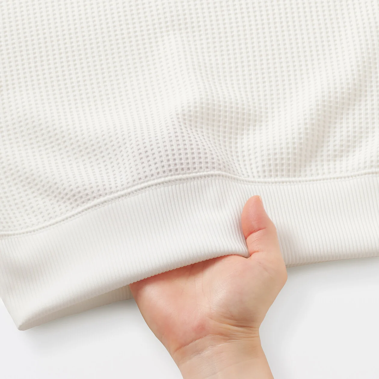 UV Protection Quick Dry Waffle Crewneck Long Sleeve T-Shirt - Image 15