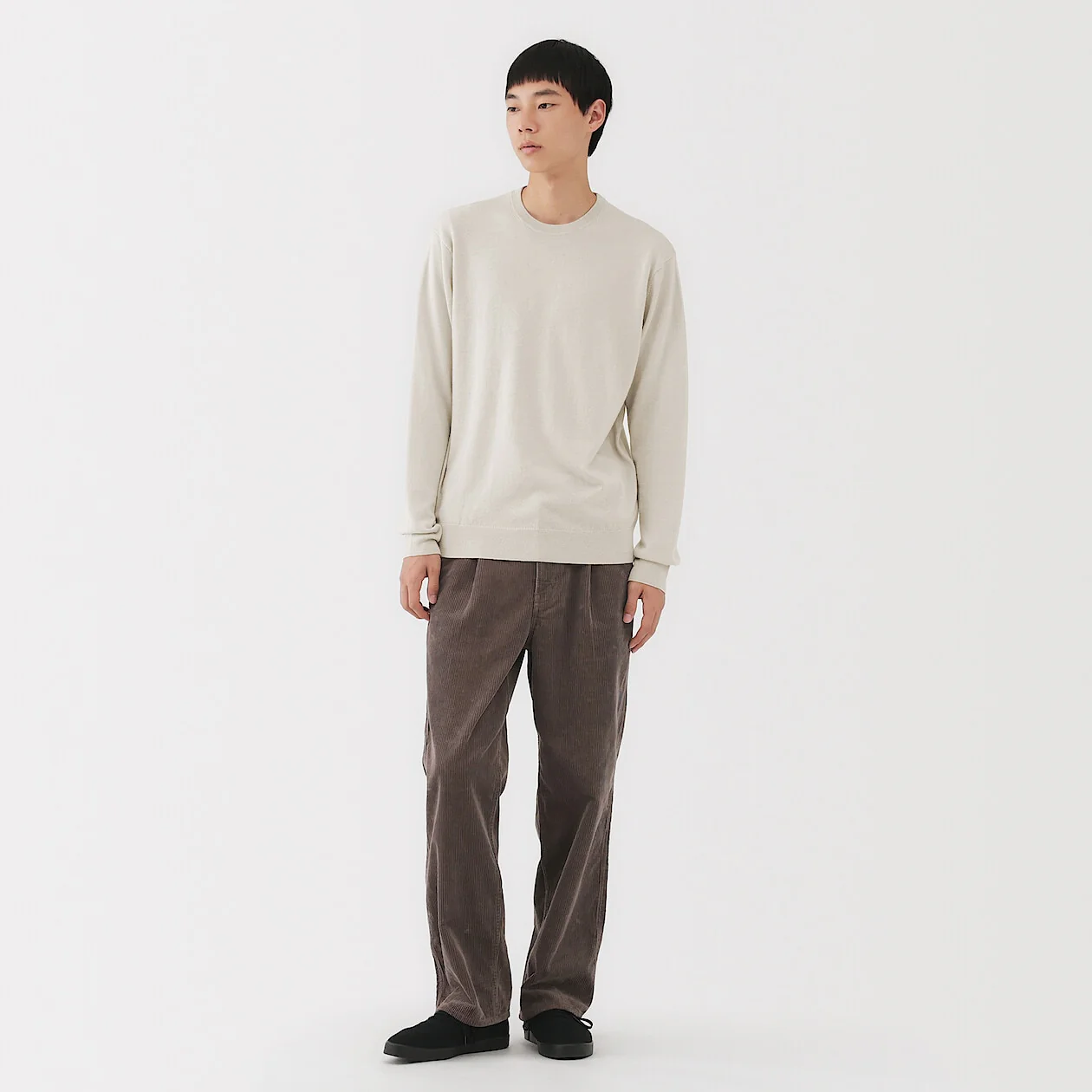 Washable Wool High-Gauge Crewneck Sweater - Image 12
