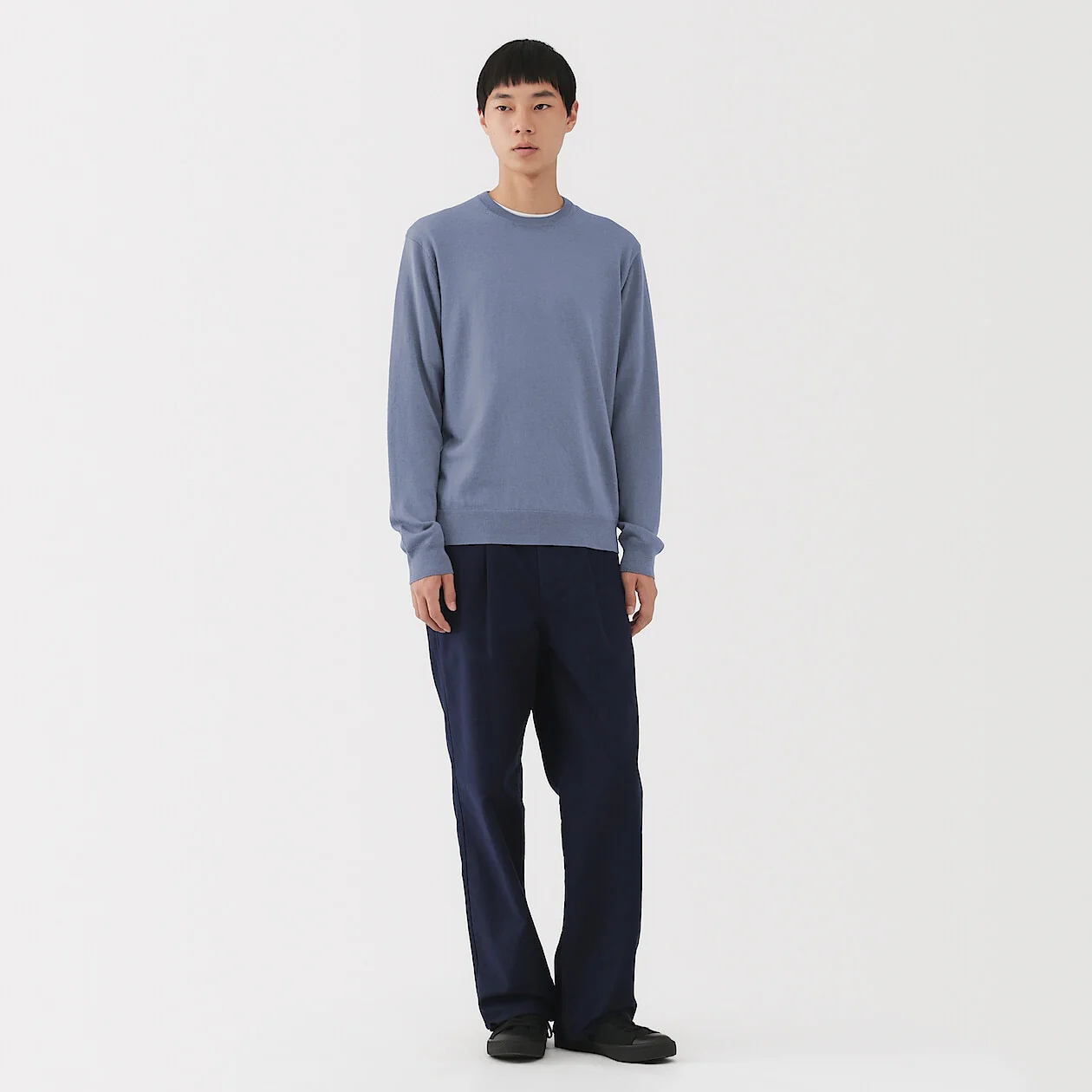 Washable Wool High-Gauge Crewneck Sweater - Image 20