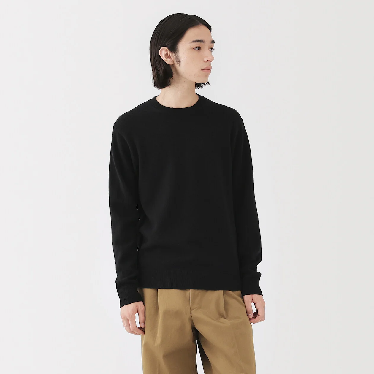Washable Wool Mid Gauge Crewneck Sweater - Image 12