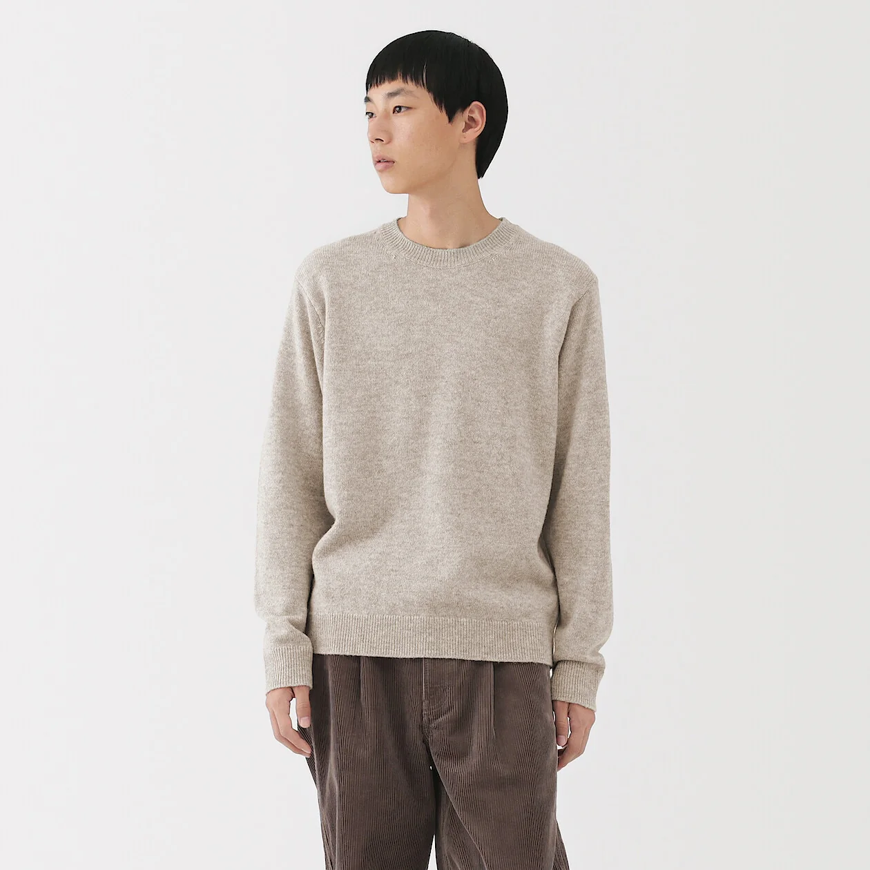 Washable Wool Mid Gauge Crewneck Sweater - Image 16