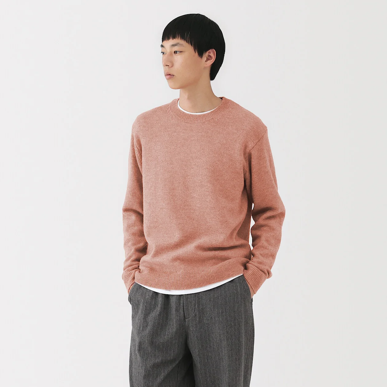 Washable Wool Mid Gauge Crewneck Sweater - Image 20