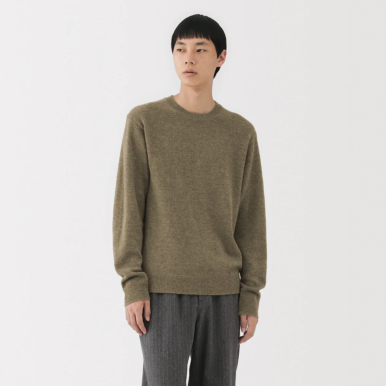 Washable Wool Mid Gauge Crewneck Sweater - Image 24