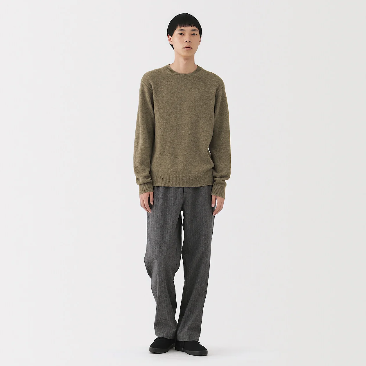 Washable Wool Mid Gauge Crewneck Sweater - Image 25