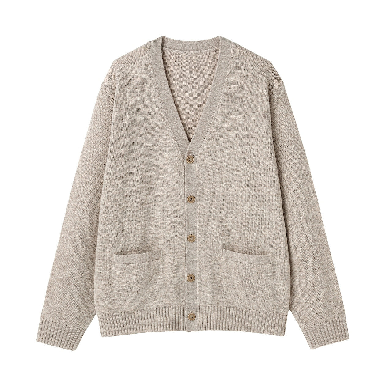 Washable Wool Mid Gauge V-Neck Cardigan - Image 19