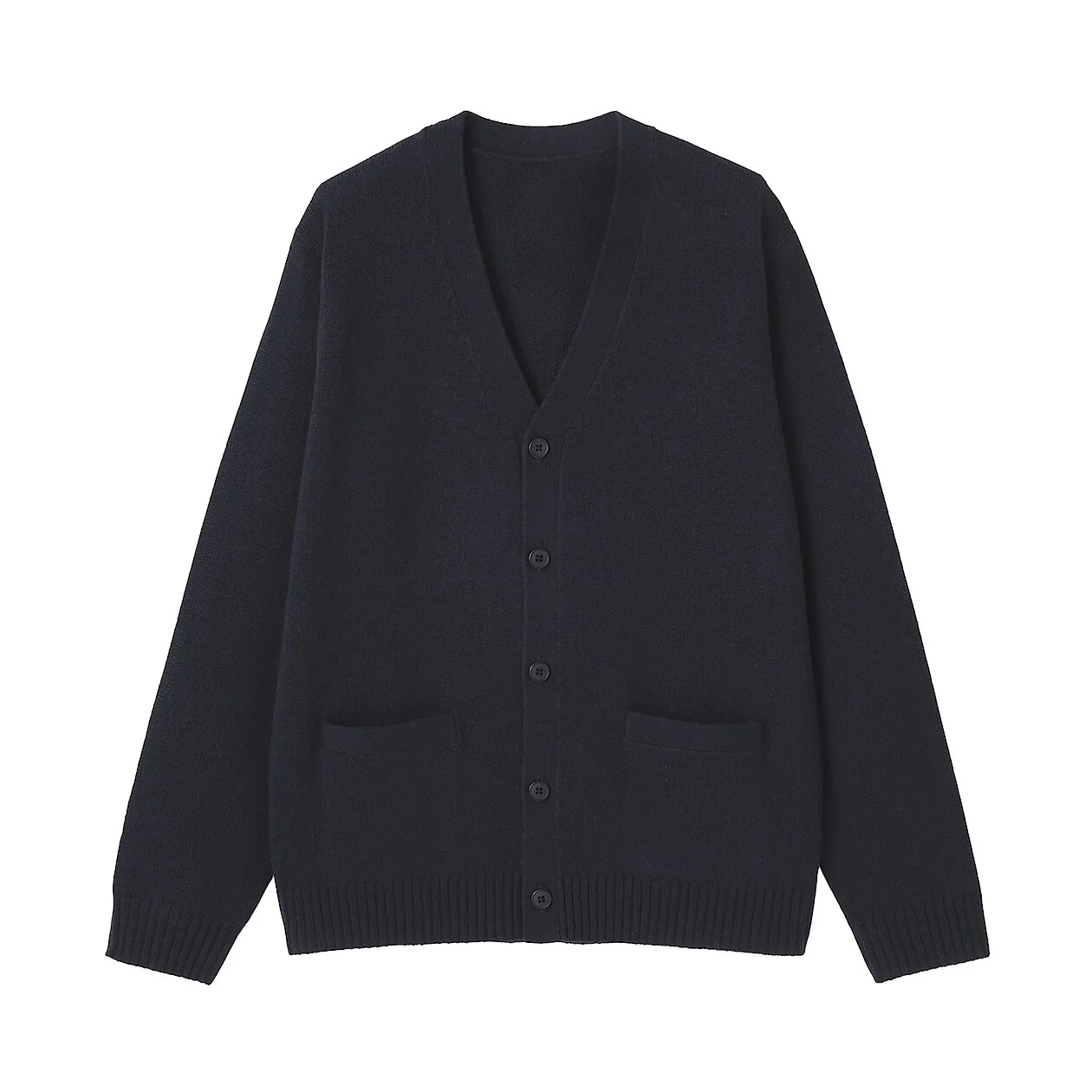 Washable Wool Mid Gauge V-Neck Cardigan - Image 27