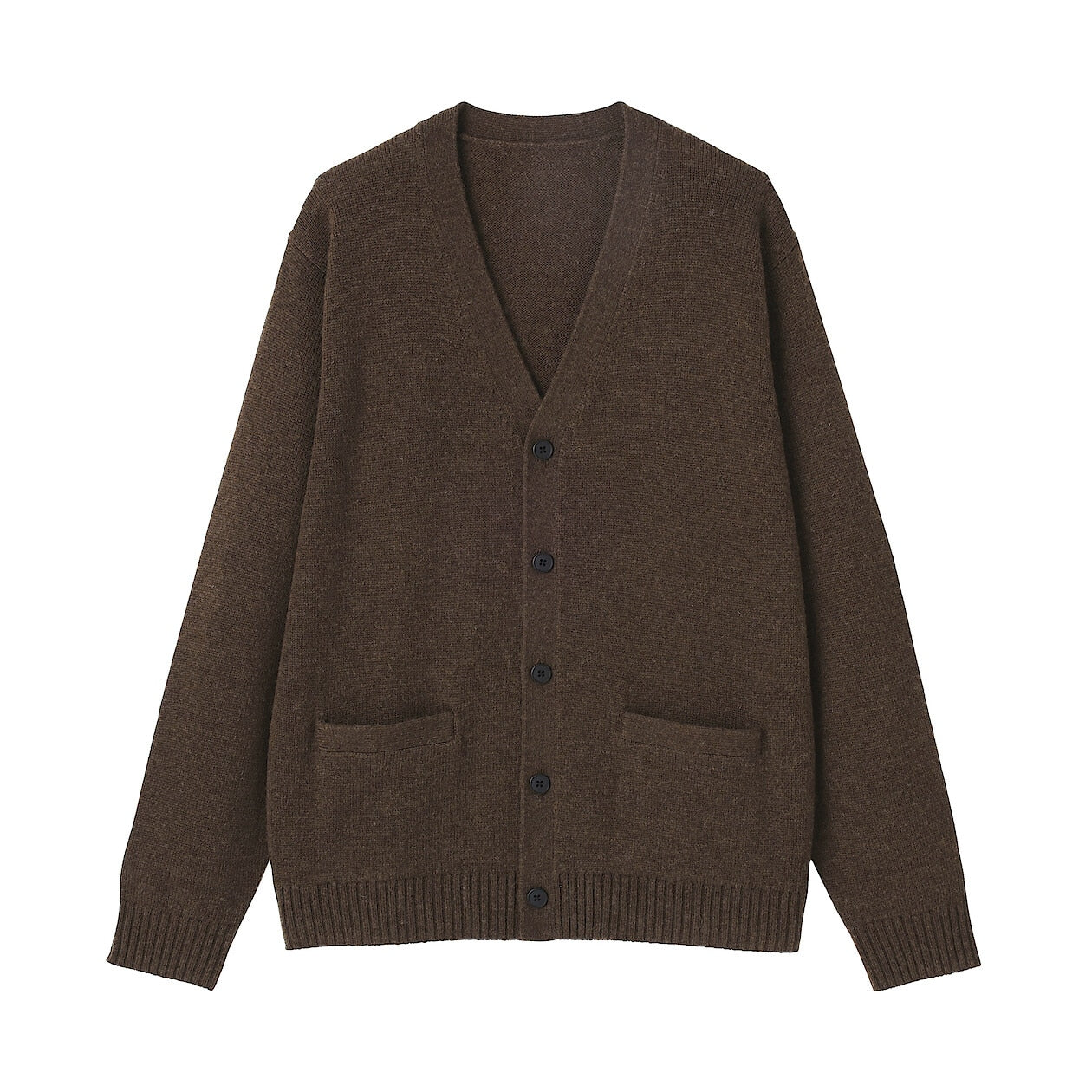 Washable Wool Mid Gauge V-Neck Cardigan - Image 3