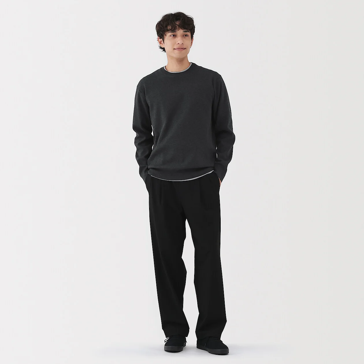 Washable Ribbed Milano Crewneck Sweater - Image 3