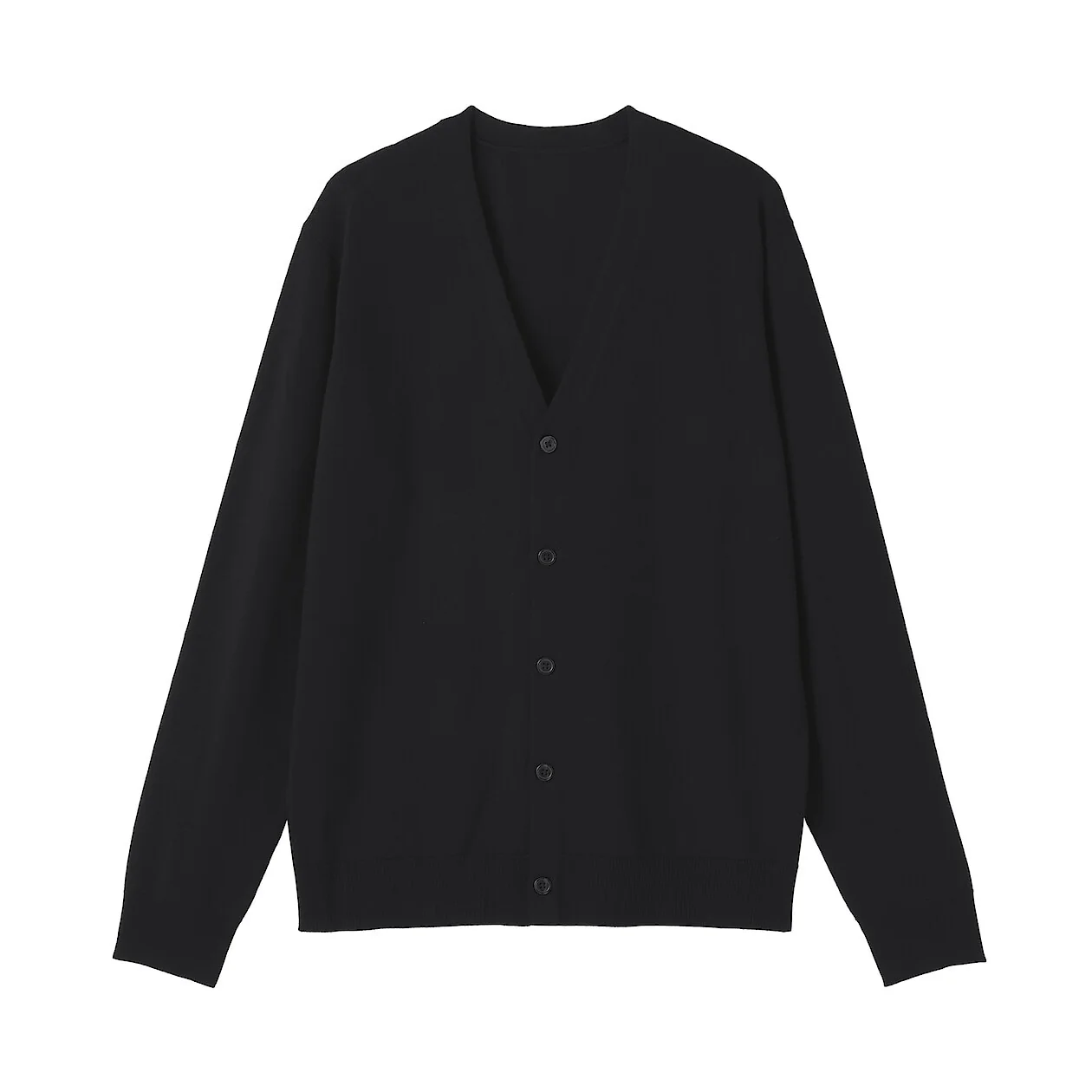 Washable Wool Ribbed Milano V-Neck Cardigan - Image 14