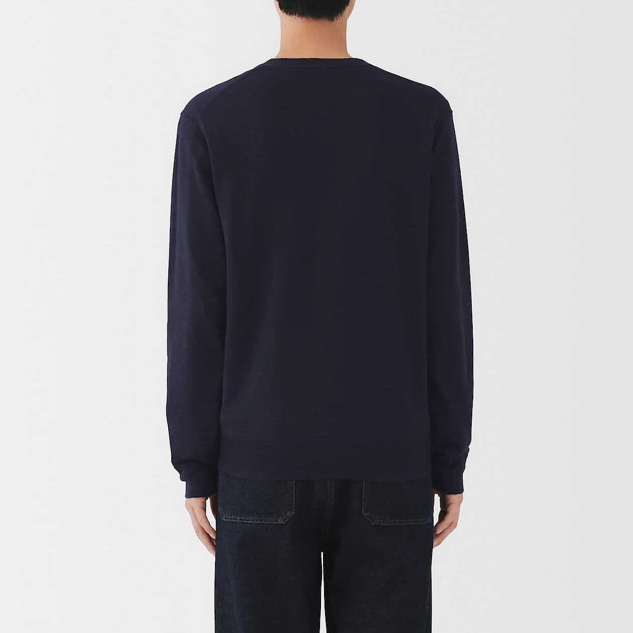 Washable Wool Ribbed Milano V-Neck Cardigan - Image 4