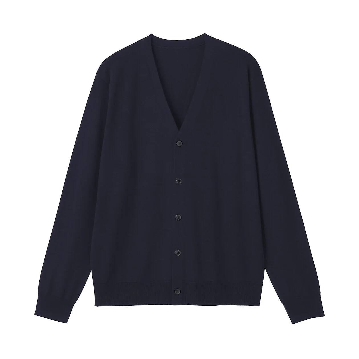 Washable Wool Ribbed Milano V-Neck Cardigan - Image 6