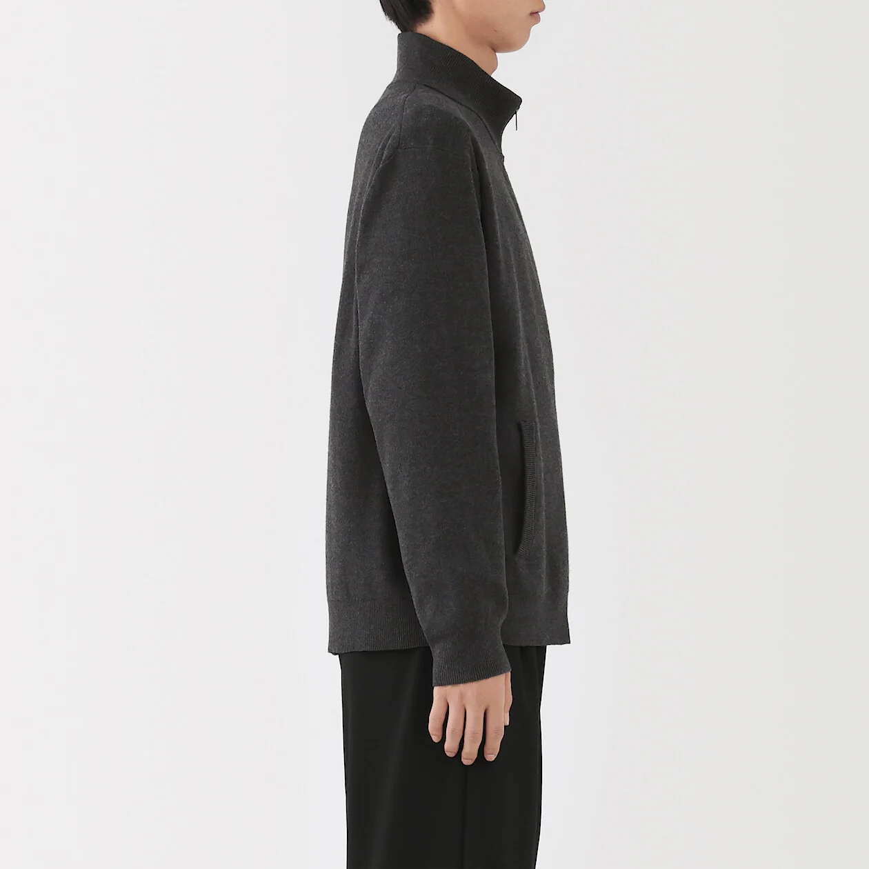 Washable Ribbed Milano Zip-Up Cardigan - Image 9
