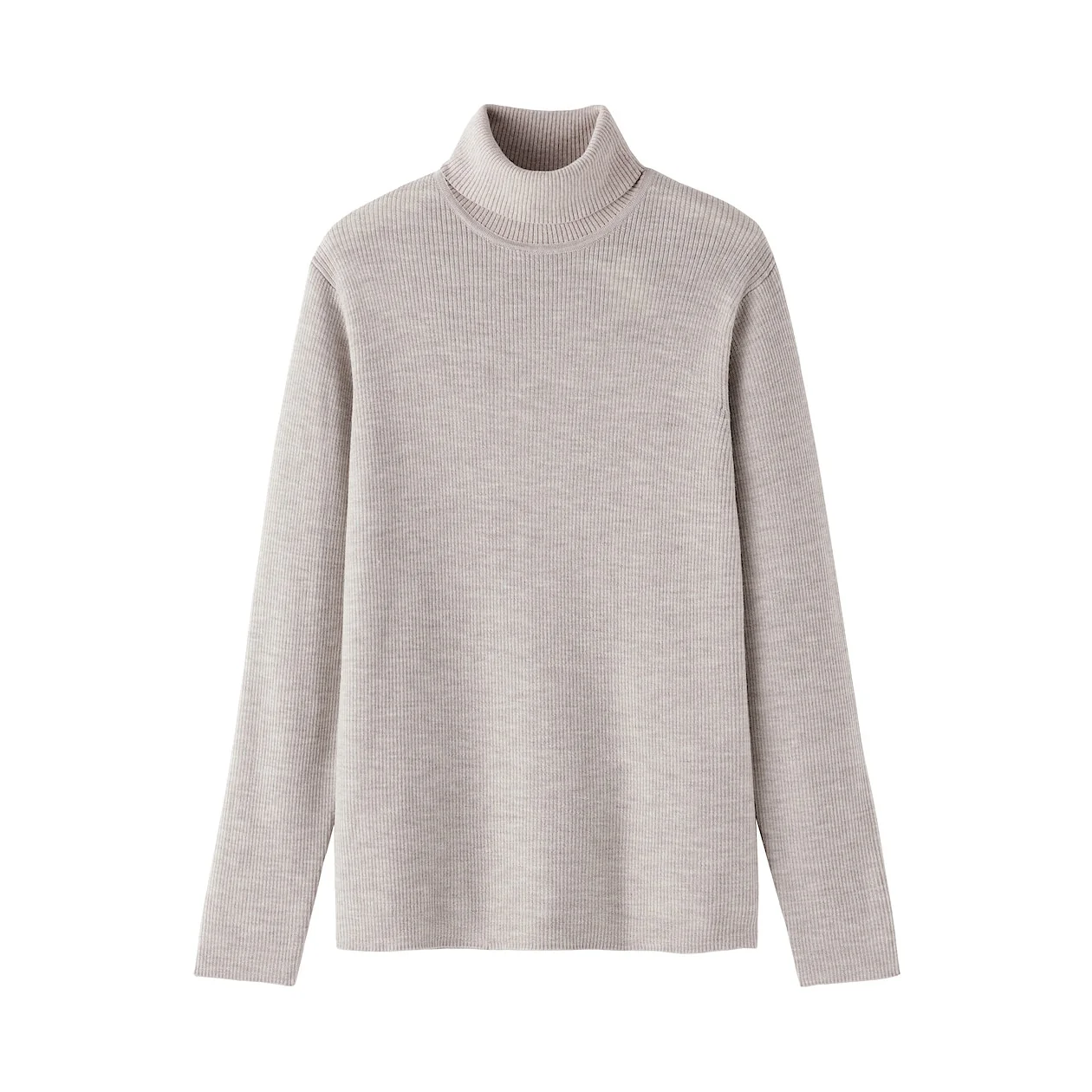 Washable Wool Ribbed Turtleneck Sweater - Image 30