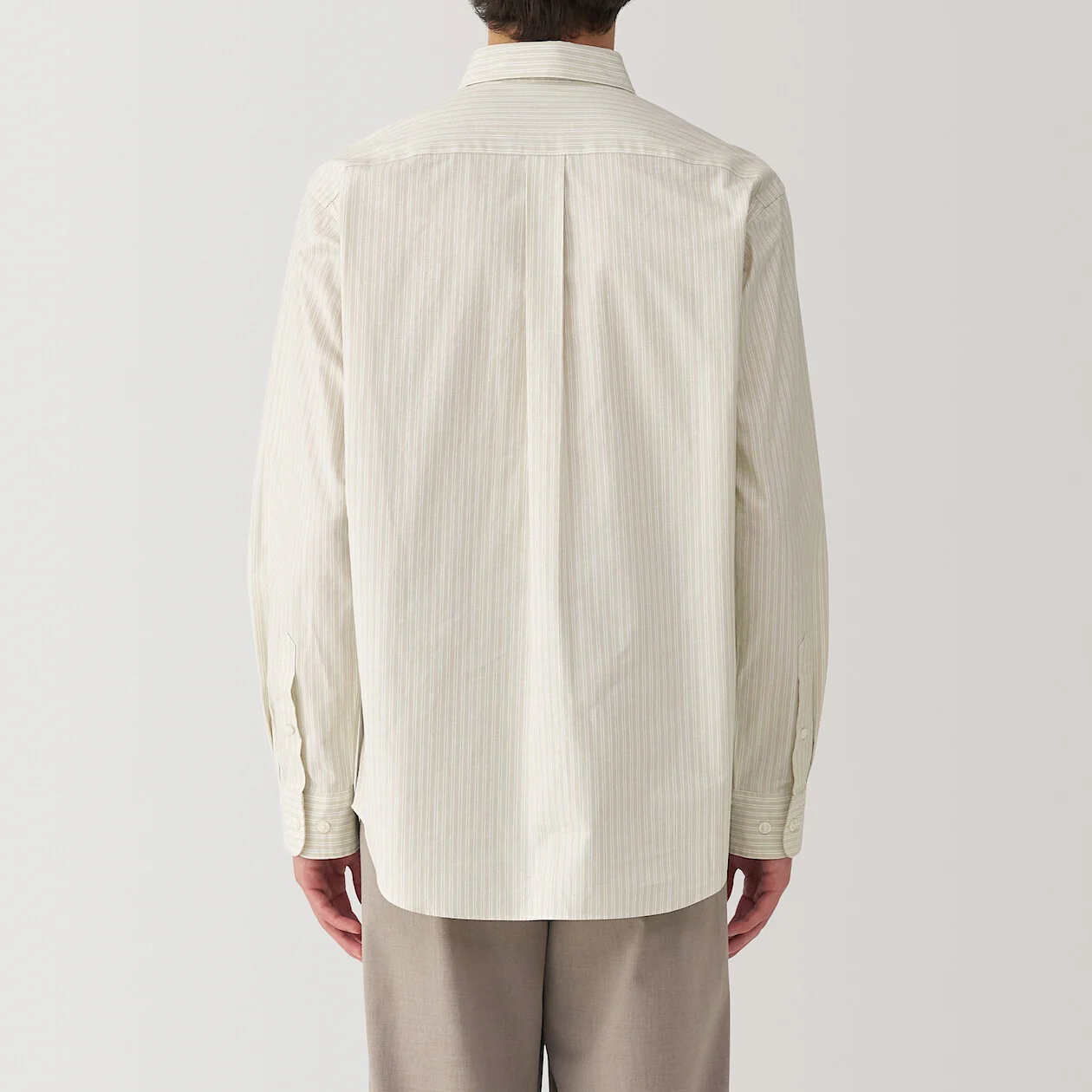 Washed Broadcloth 100% Cotton Long Sleeve Shirt - Image 4