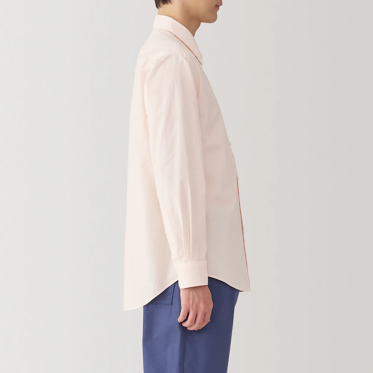 Washed Broadcloth 100% Cotton Long Sleeve Shirt - Image 43