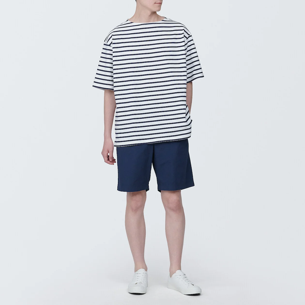 Washed Broadcloth Cotton Shorts - Image 74