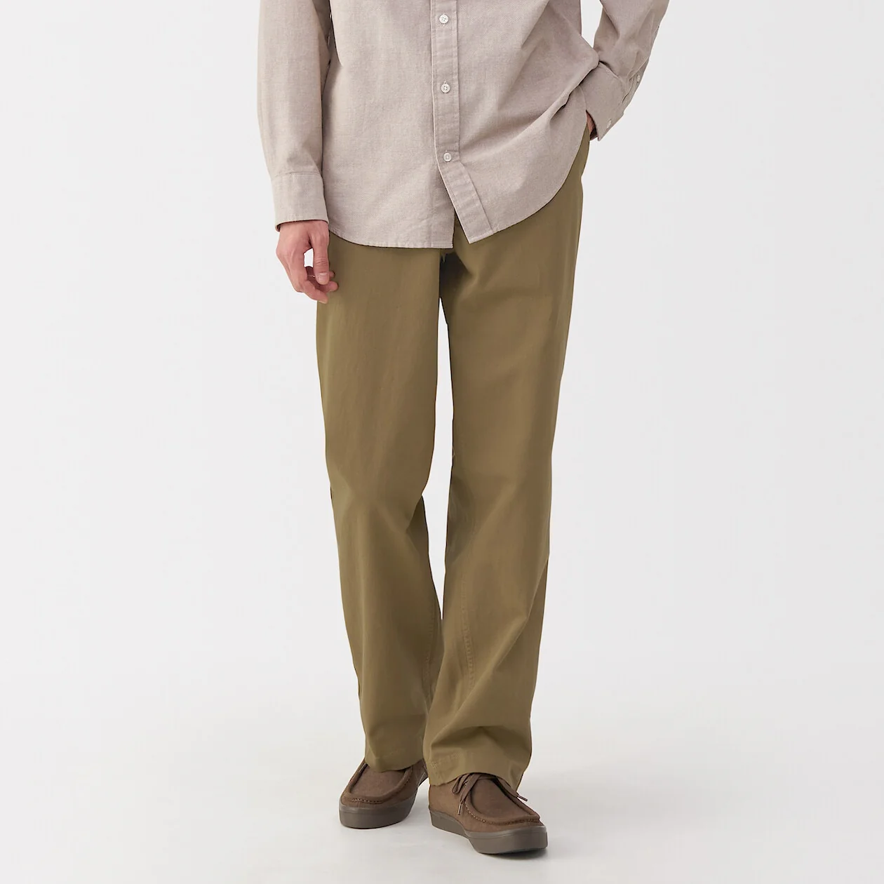 Washed Chino Wide Pants