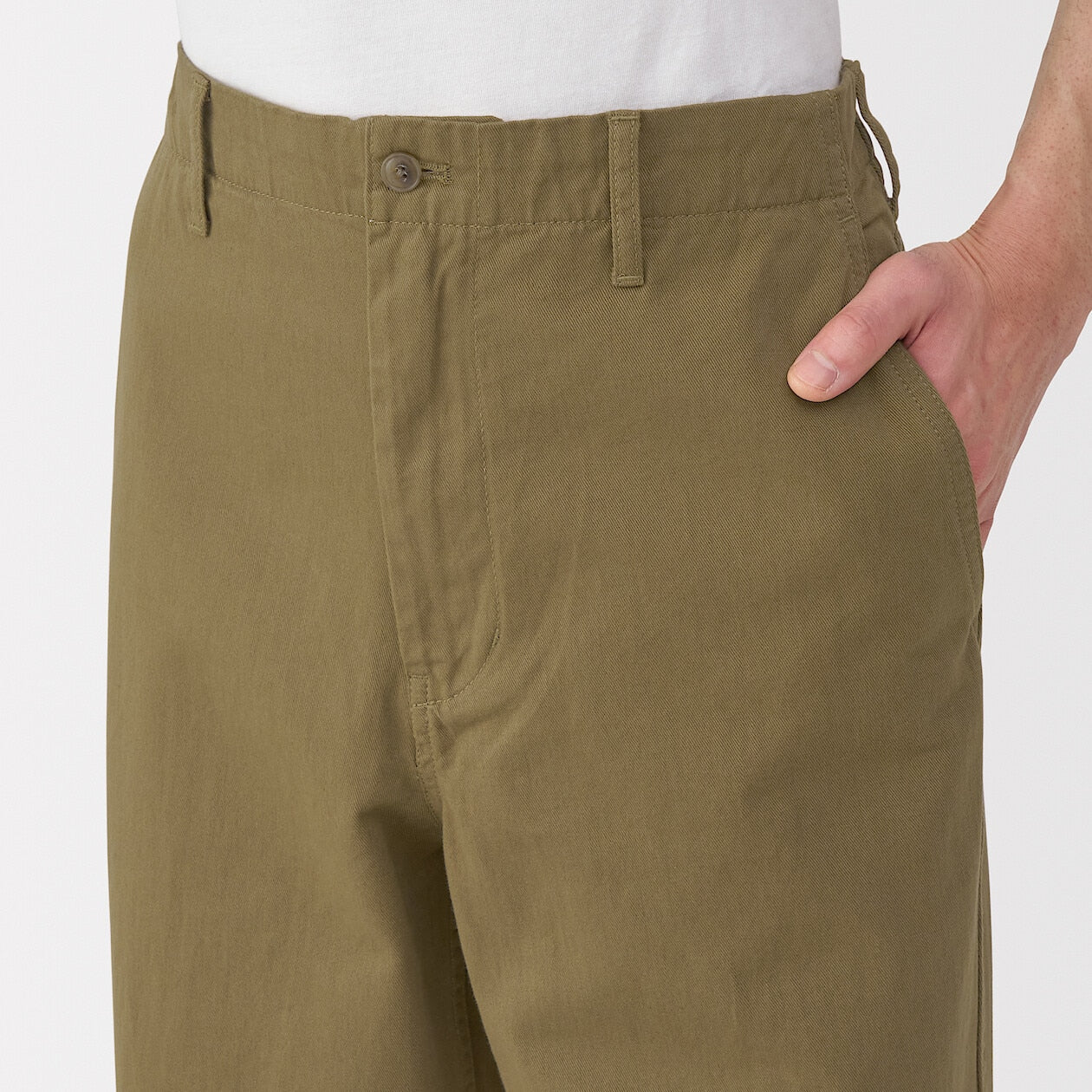 Washed Chino Wide Pants - Image 5