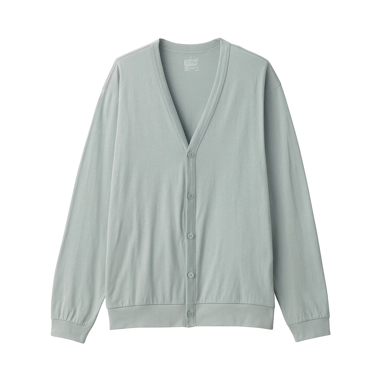 Washed Cotton Jersey V-Neck Cardigan - Image 23