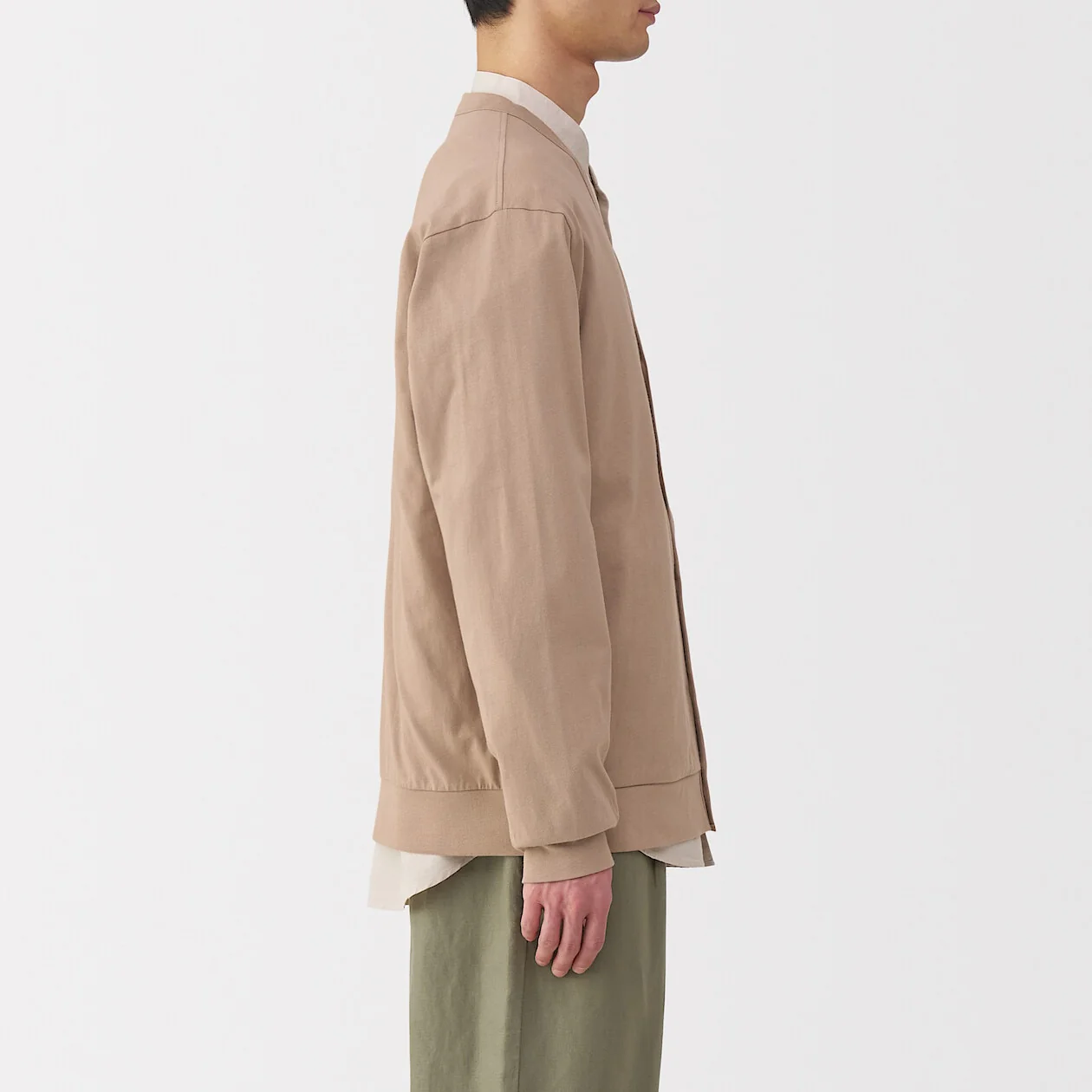 Washed Cotton Jersey V-Neck Cardigan - Image 27