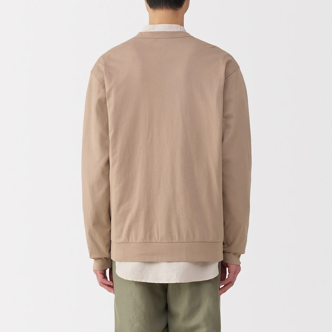 Washed Cotton Jersey V-Neck Cardigan - Image 28