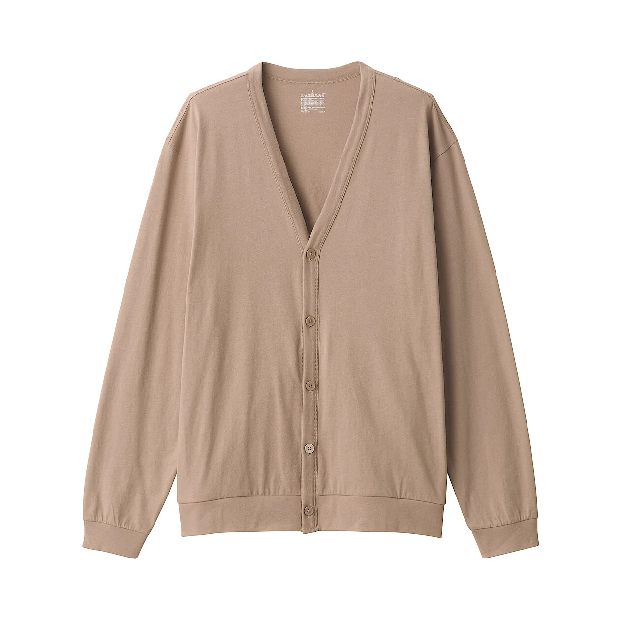 Washed Cotton Jersey V-Neck Cardigan - Image 31