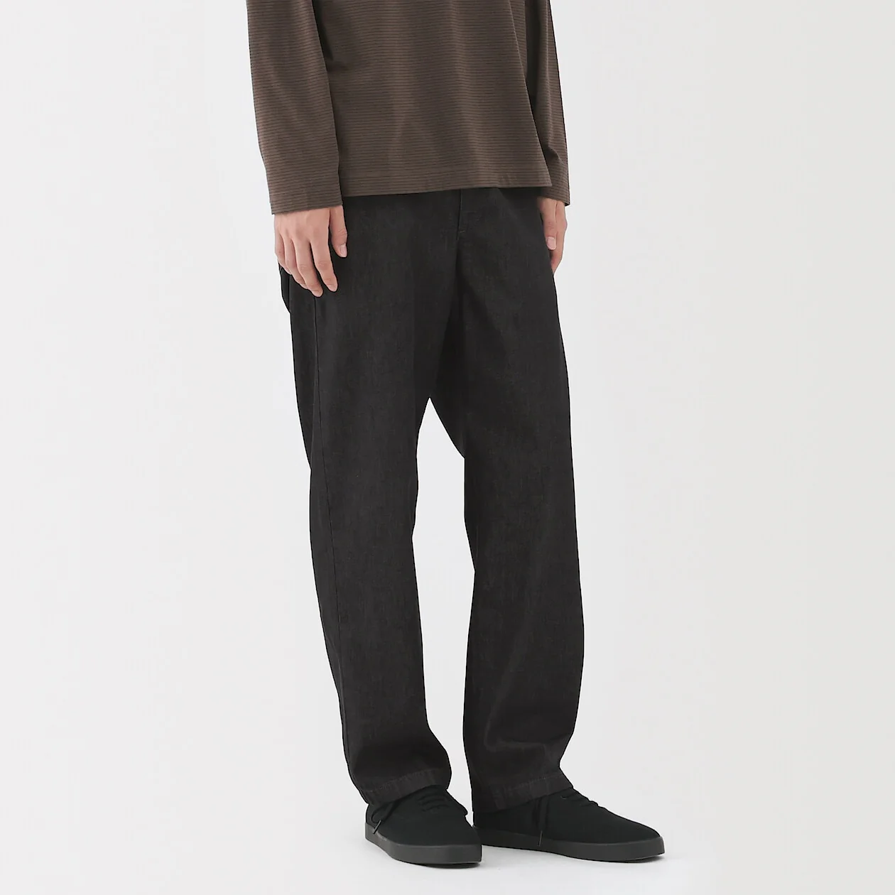 Washed Denim Easy Pants - Image 11