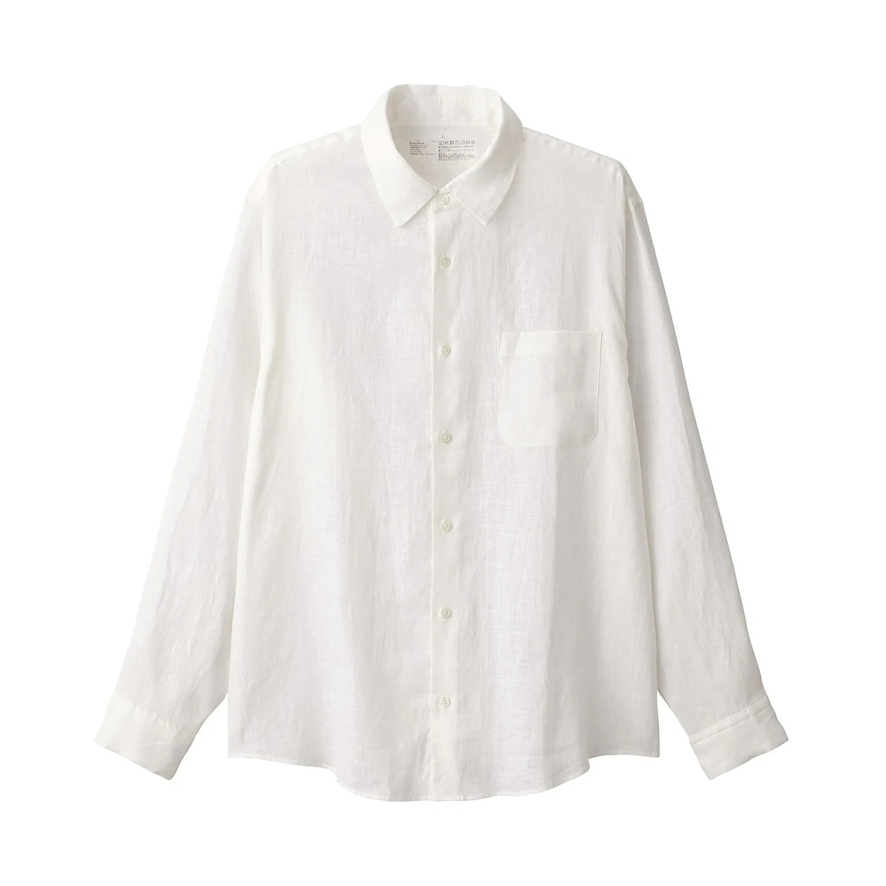 Washed Linen Long Sleeve Shirt - Image 15