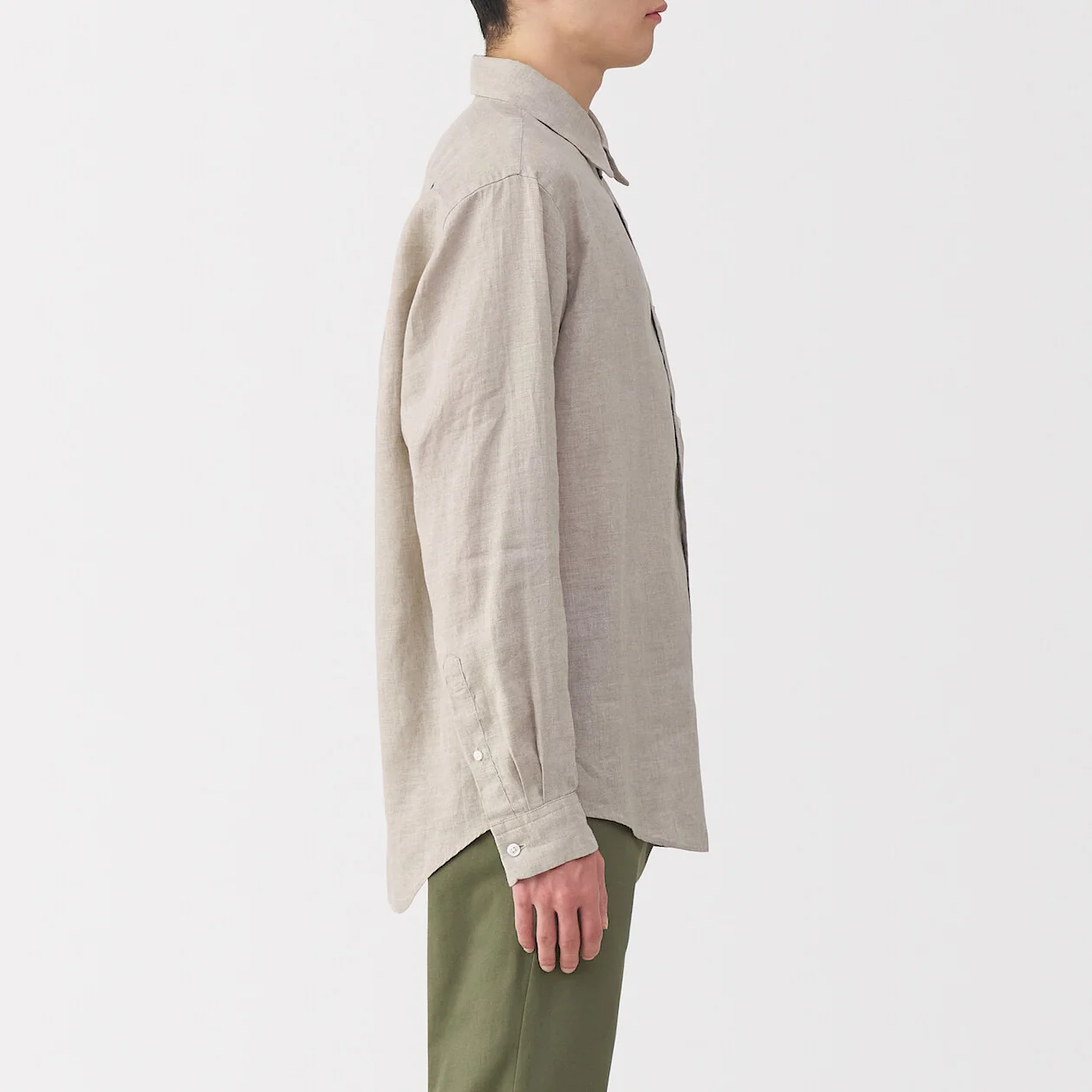 Washed Linen Long Sleeve Shirt - Image 19