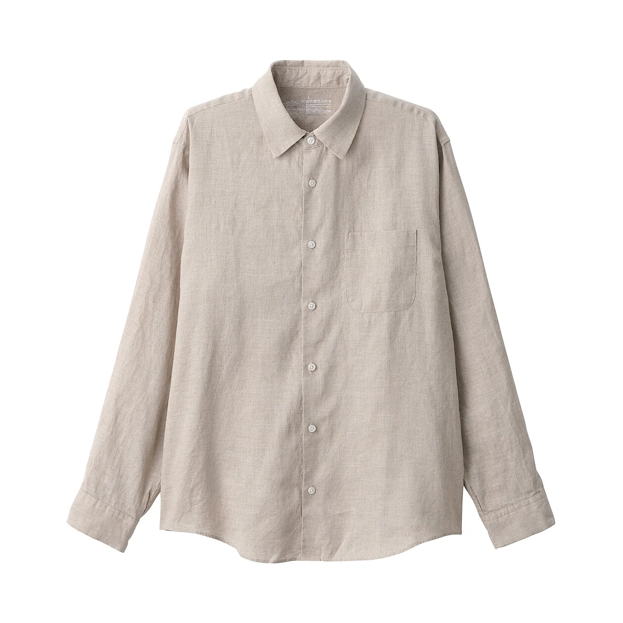 Washed Linen Long Sleeve Shirt - Image 23