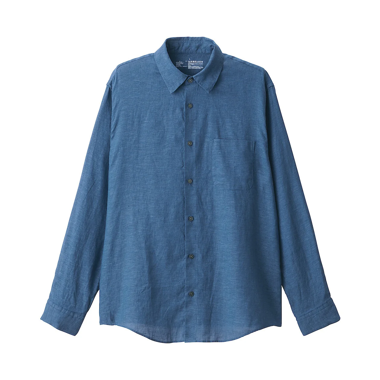 Washed Linen Long Sleeve Shirt - Image 31