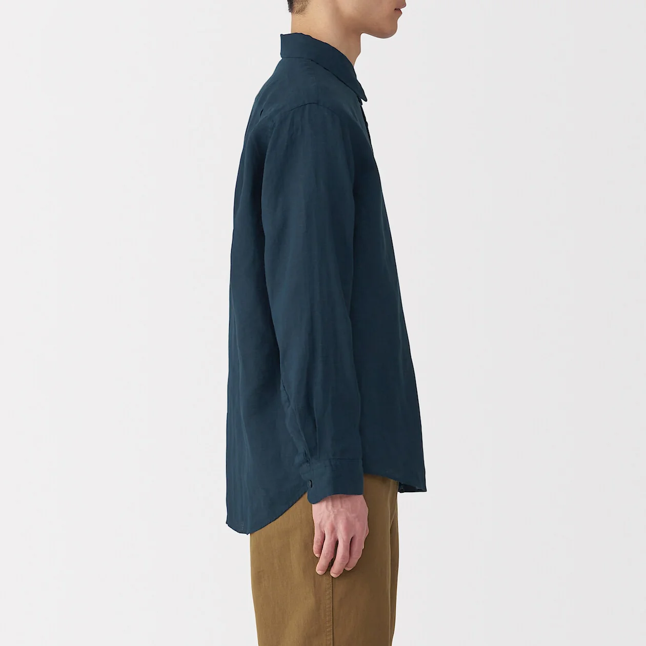 Washed Linen Long Sleeve Shirt - Image 35