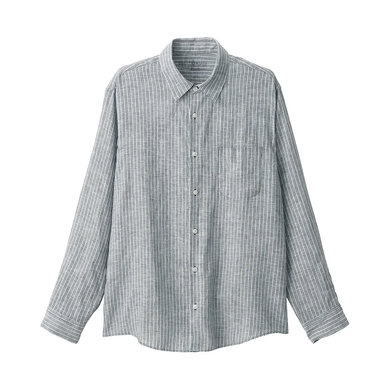 Washed Linen Long Sleeve Shirt - Image 7
