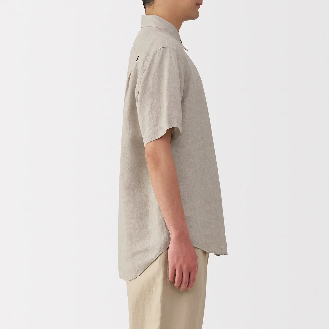 Washed 100% French Linen Short Sleeve Shirt - Image 19