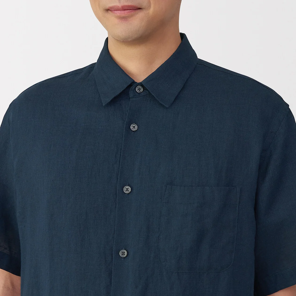 Washed 100% French Linen Short Sleeve Shirt - Image 29