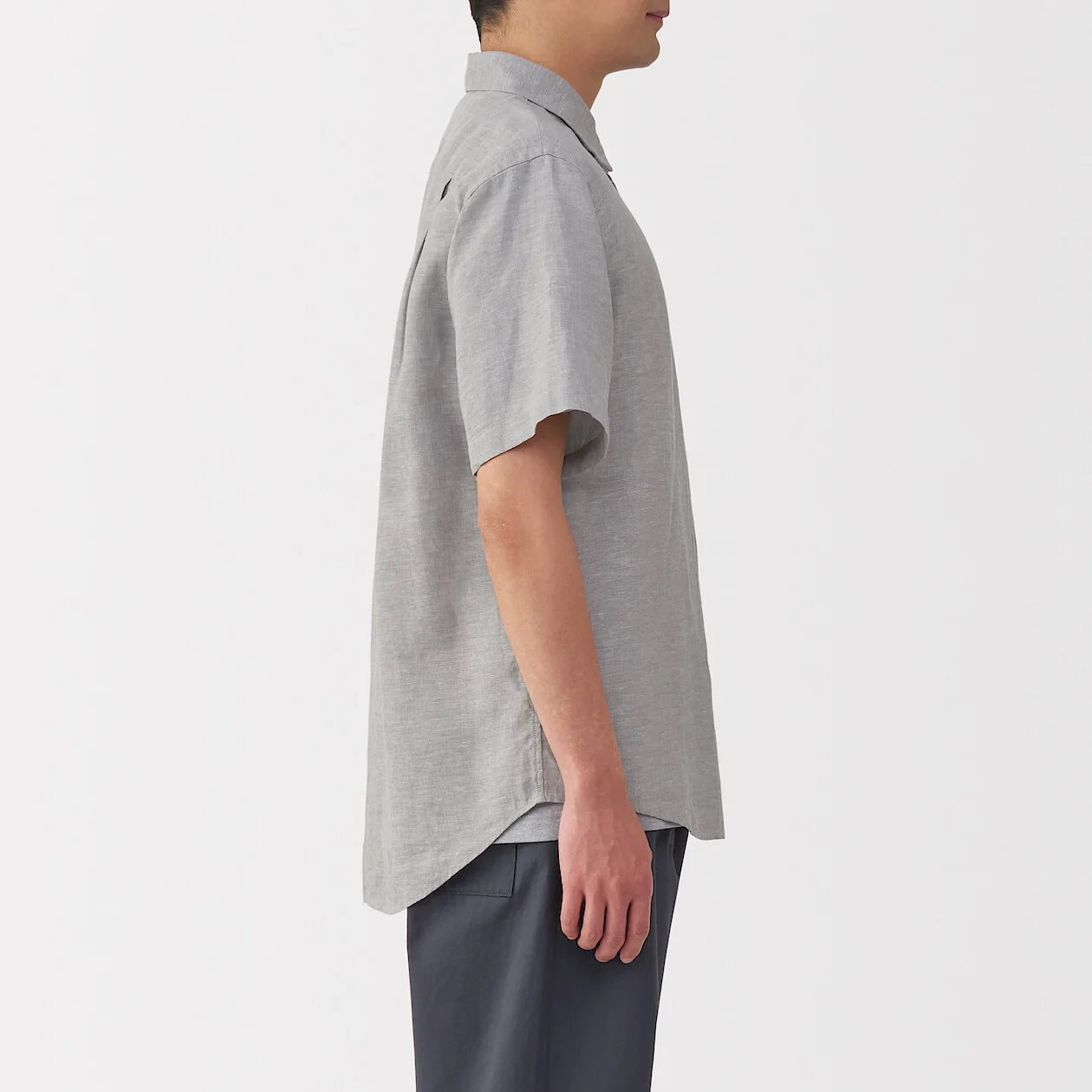 Washed 100% French Linen Short Sleeve Shirt - Image 3