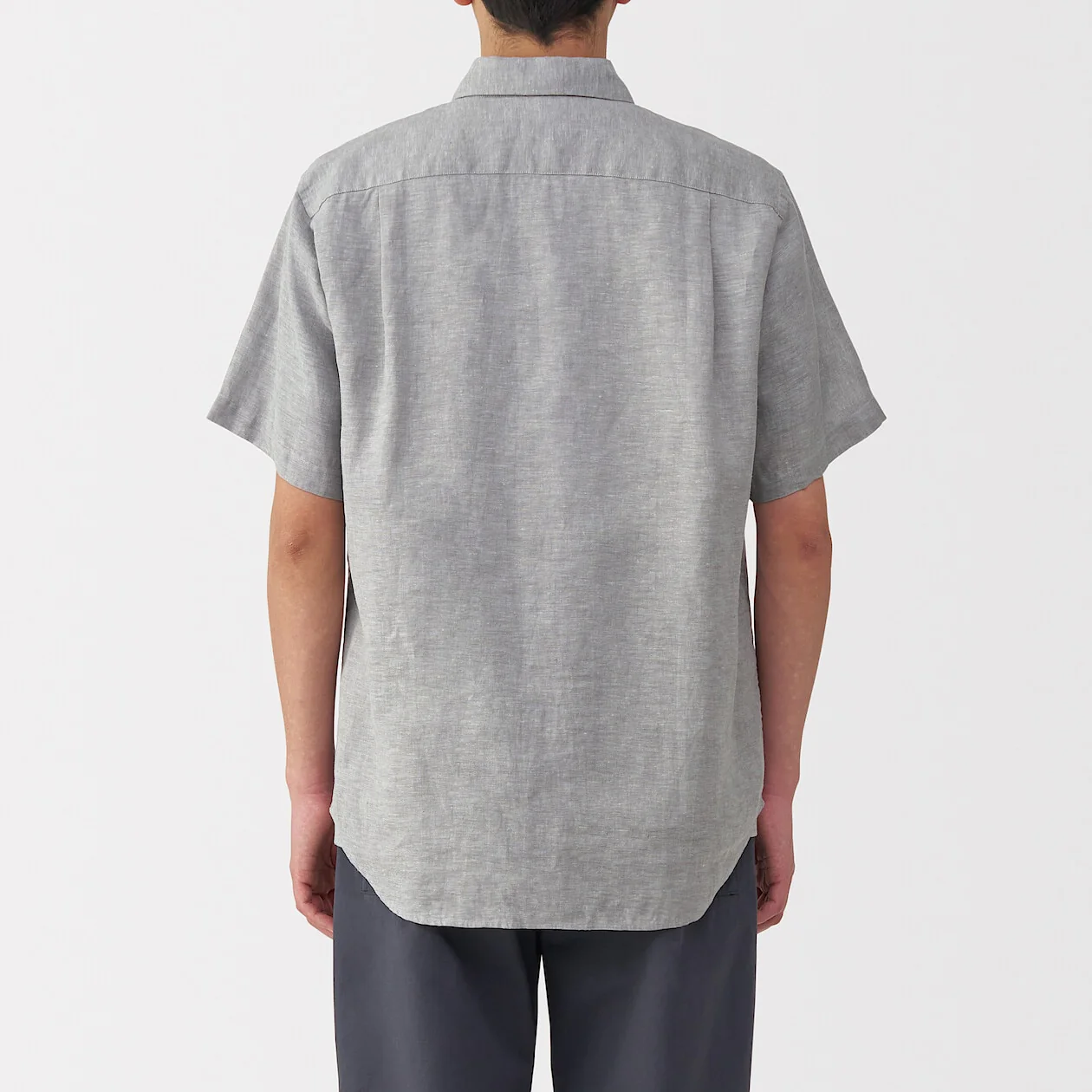 Washed 100% French Linen Short Sleeve Shirt - Image 4