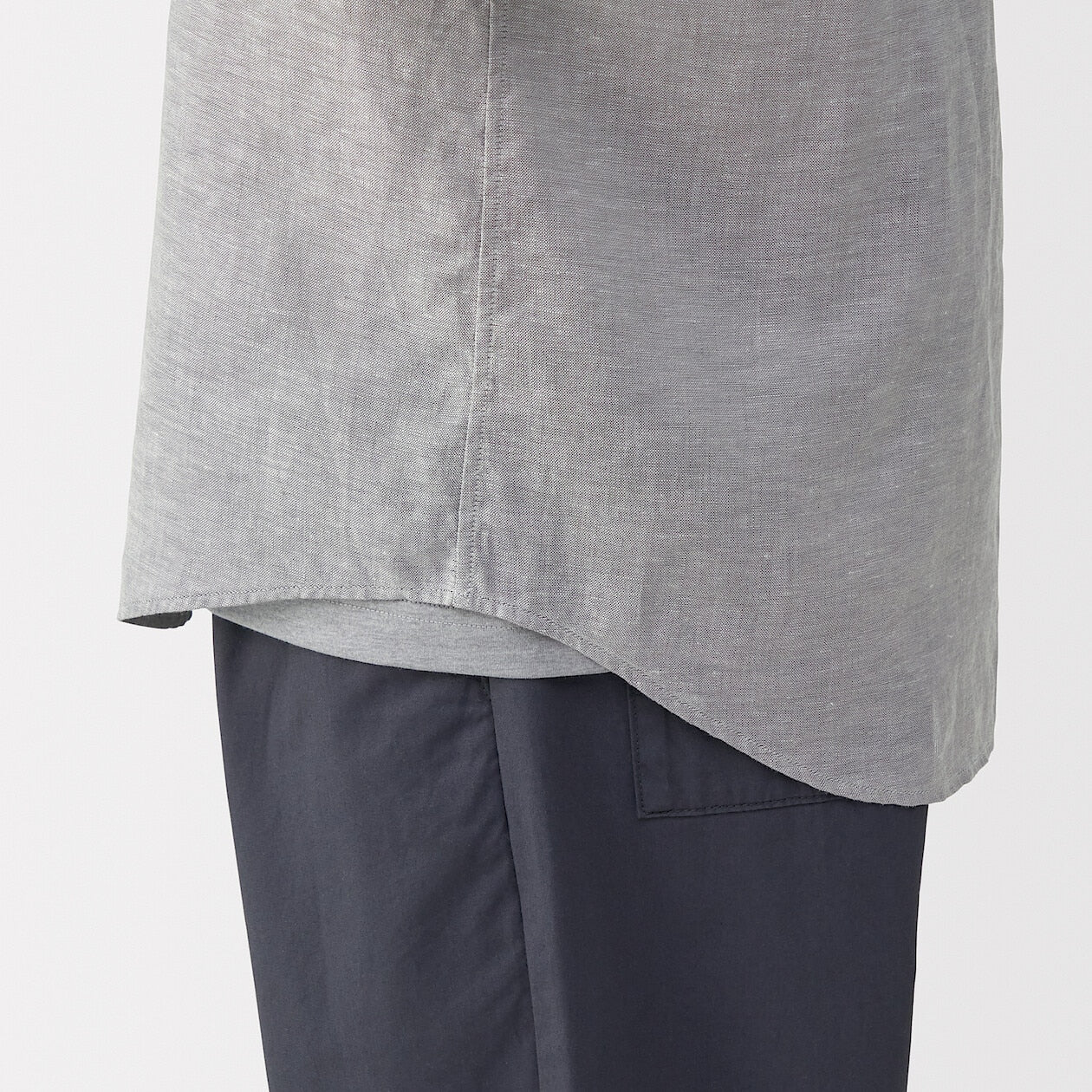Washed 100% French Linen Short Sleeve Shirt - Image 6