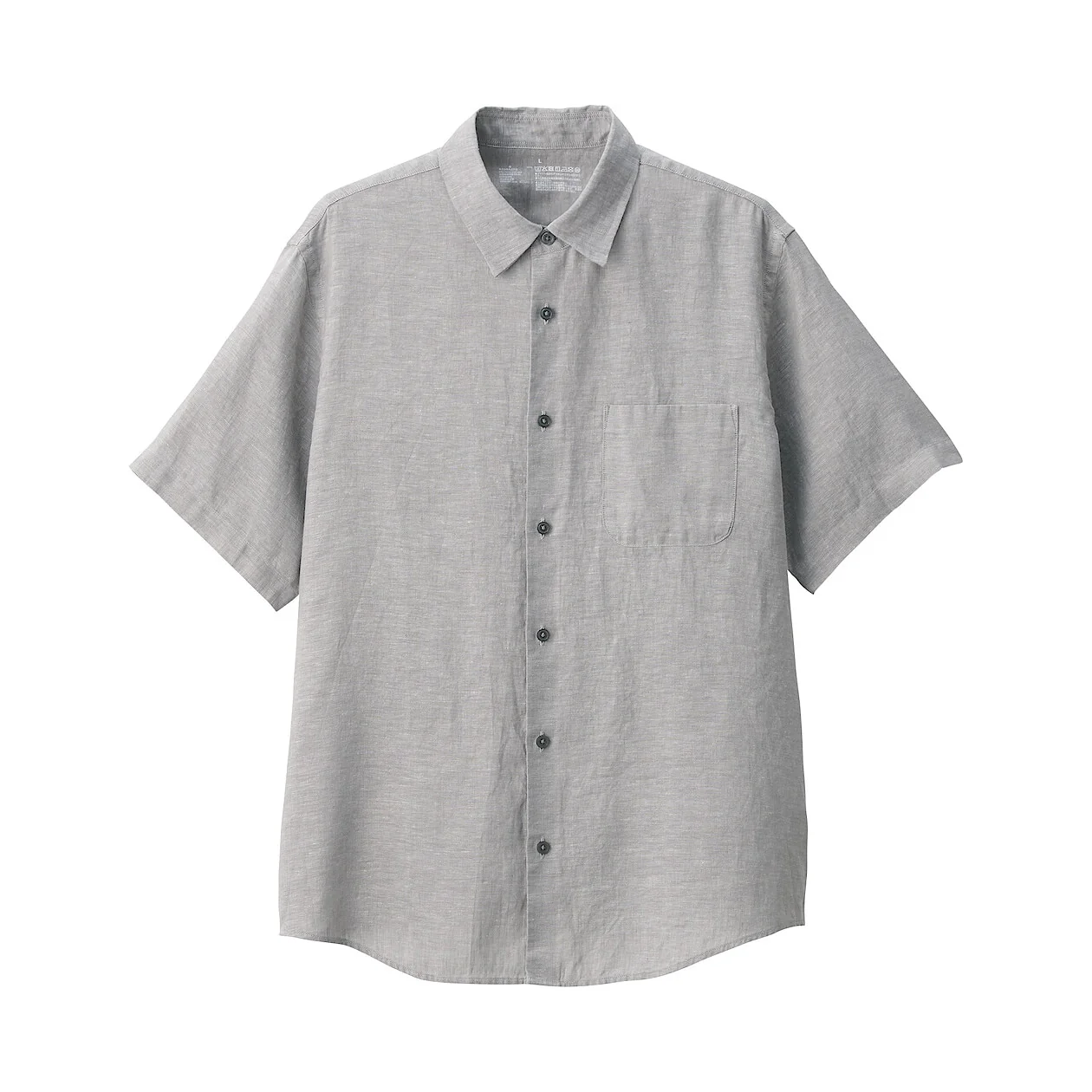 Washed 100% French Linen Short Sleeve Shirt - Image 7