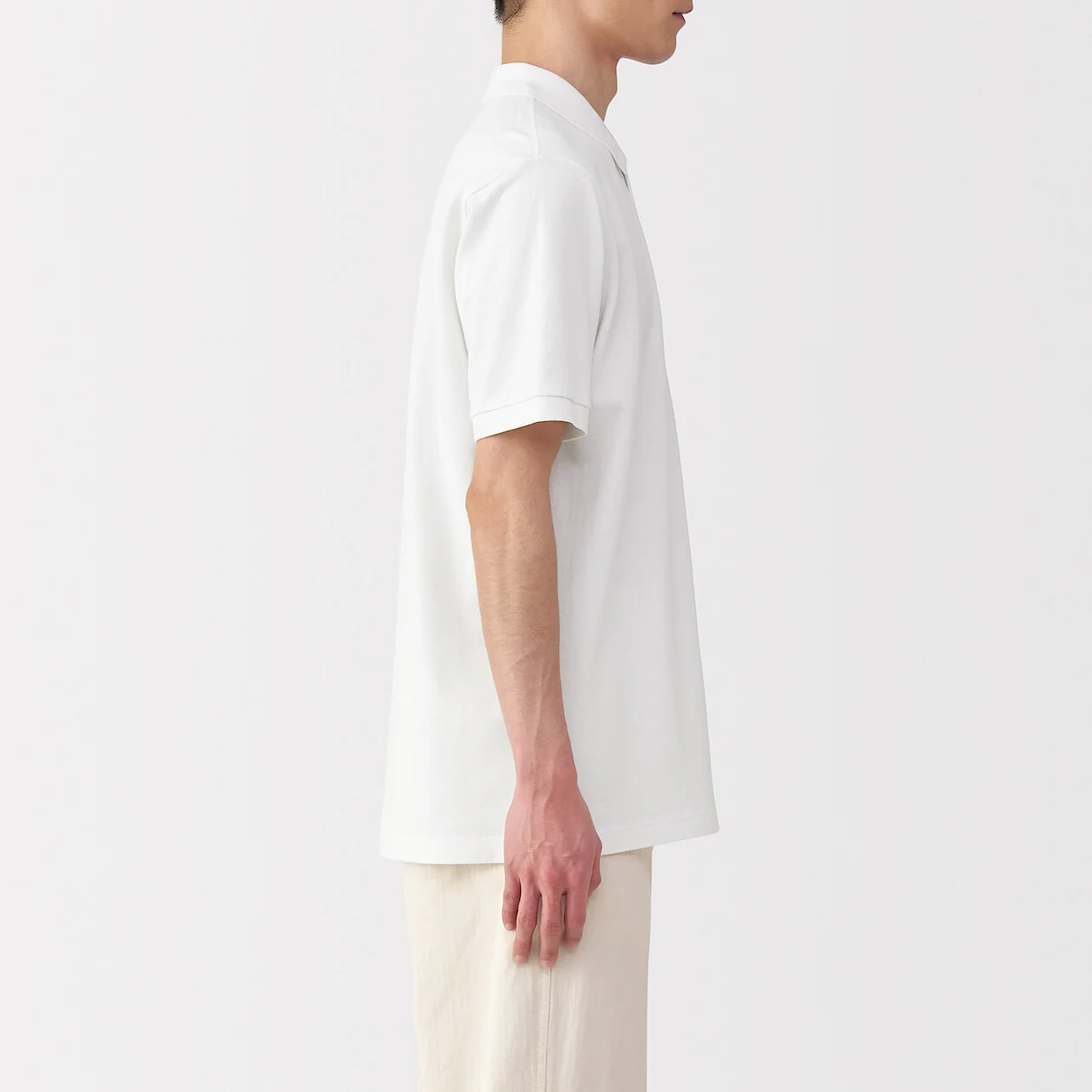 Washed Pique Short Sleeve Polo Shirt - Image 11