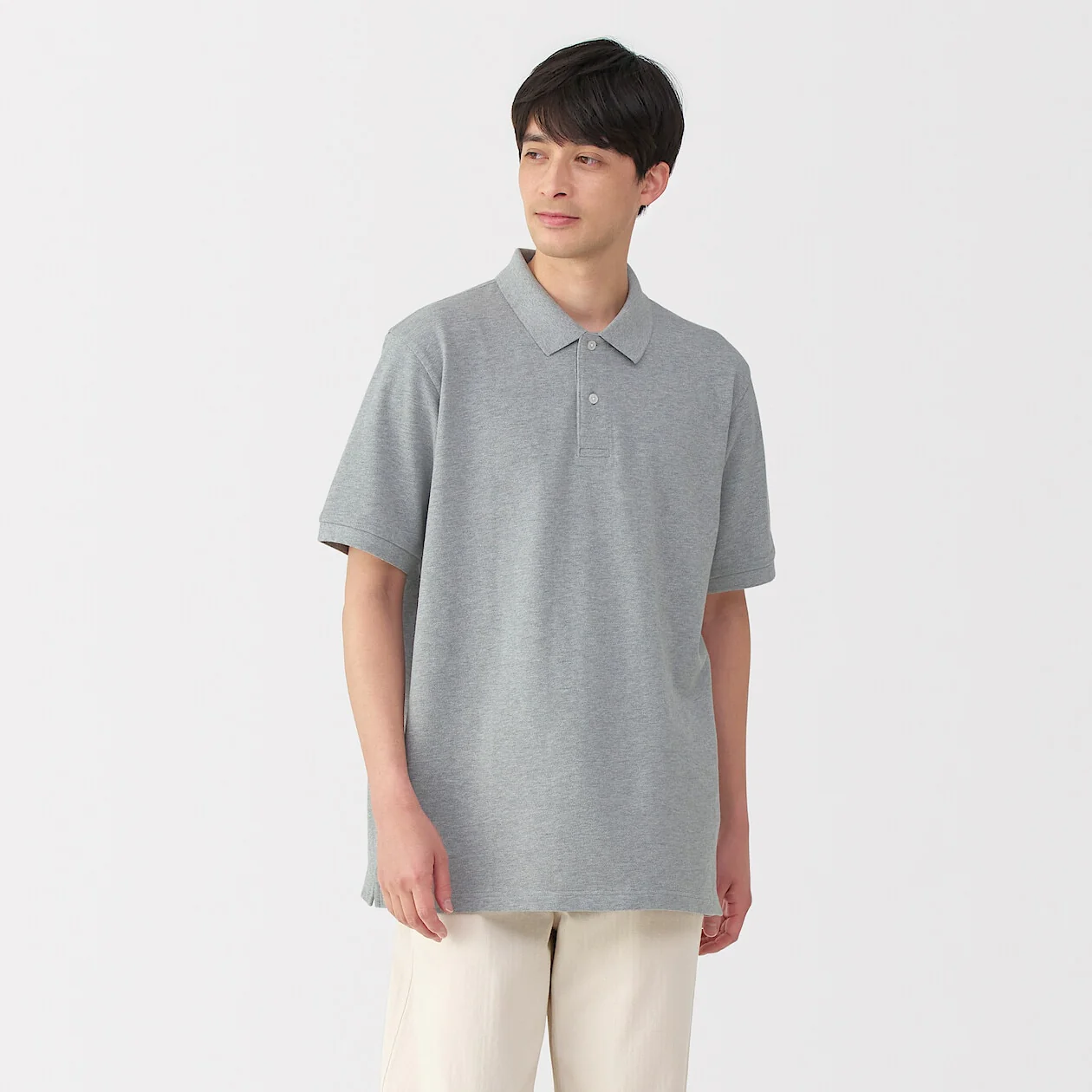 Washed Pique Short Sleeve Polo Shirt - Image 17