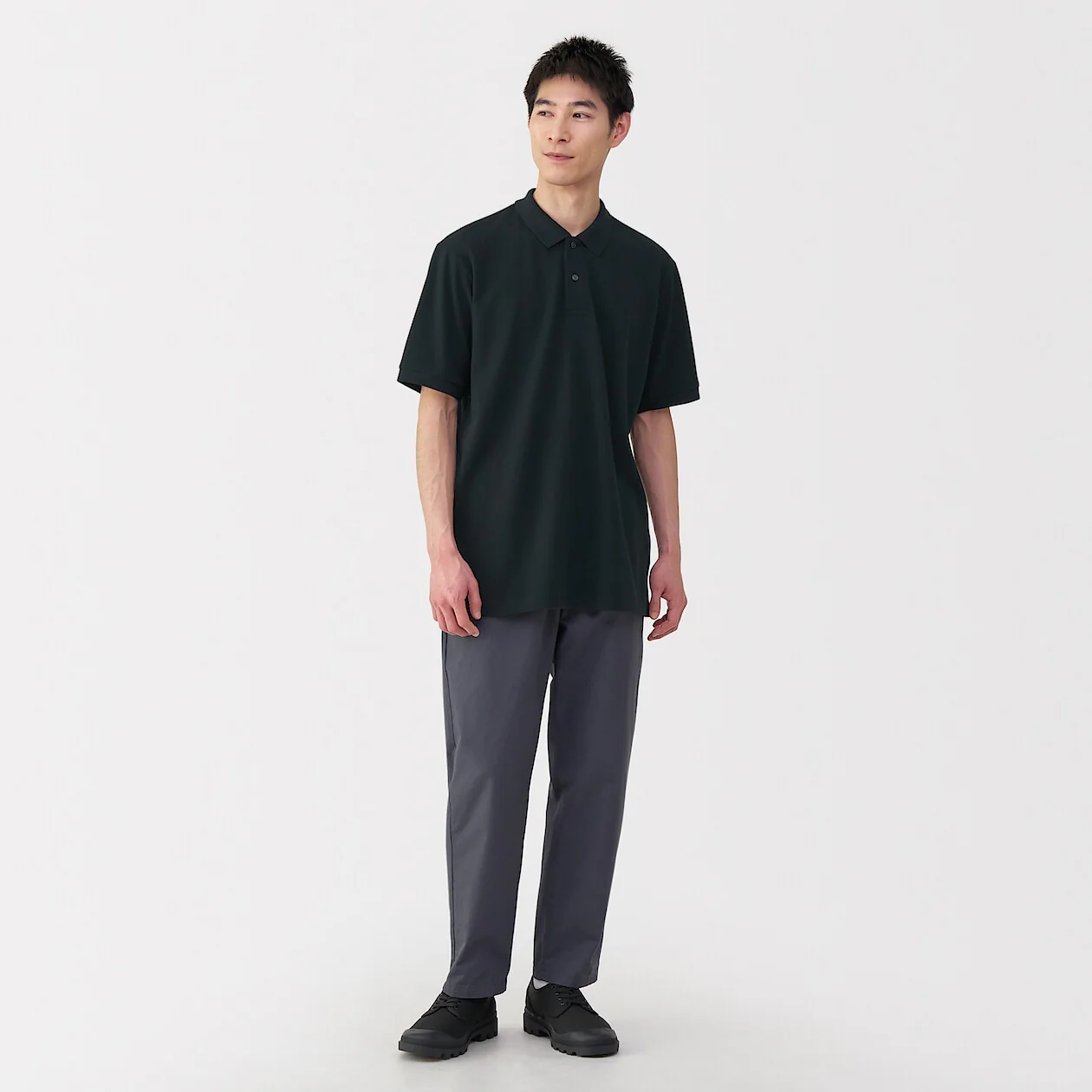 Washed Pique Short Sleeve Polo Shirt - Image 26