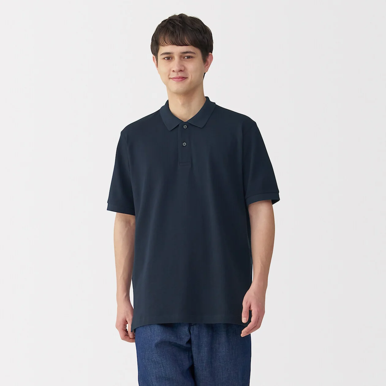 Washed Pique Short Sleeve Polo Shirt - Image 33