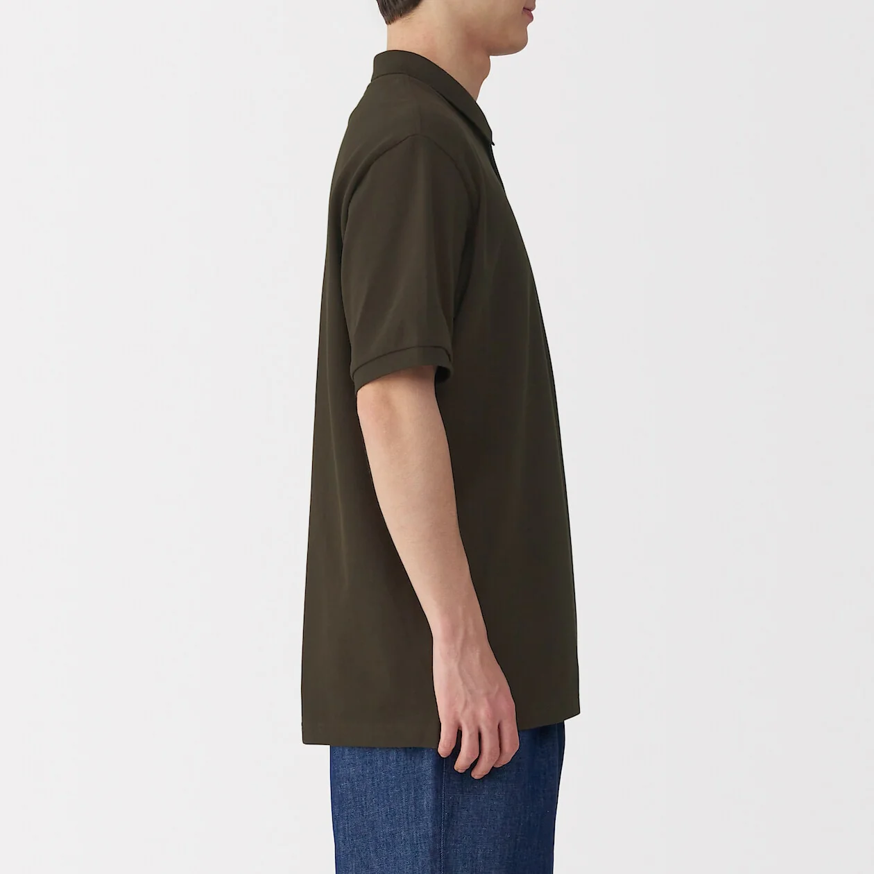 Washed Pique Short Sleeve Polo Shirt - Image 43